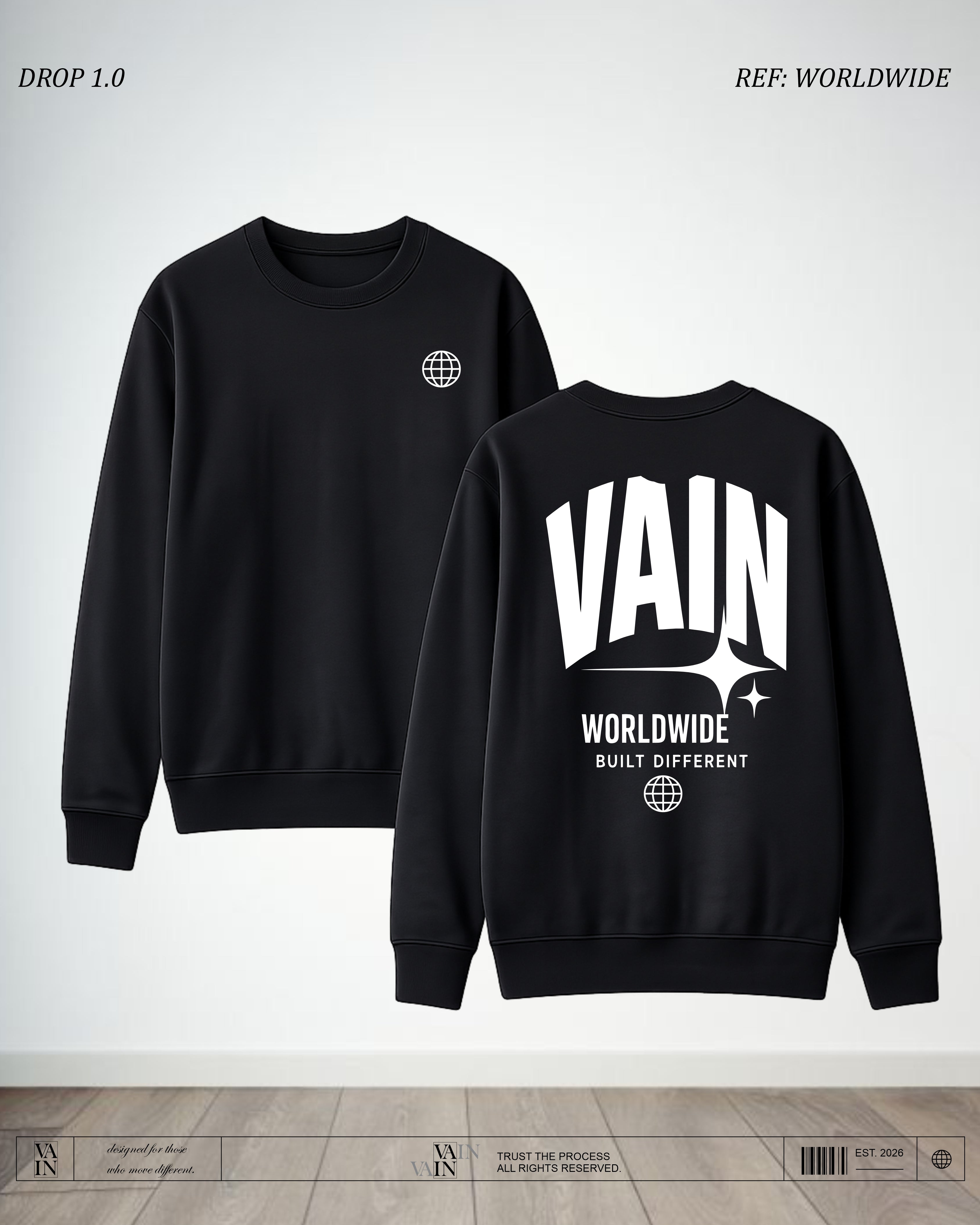 WORLDWIDE Buzo — Negro