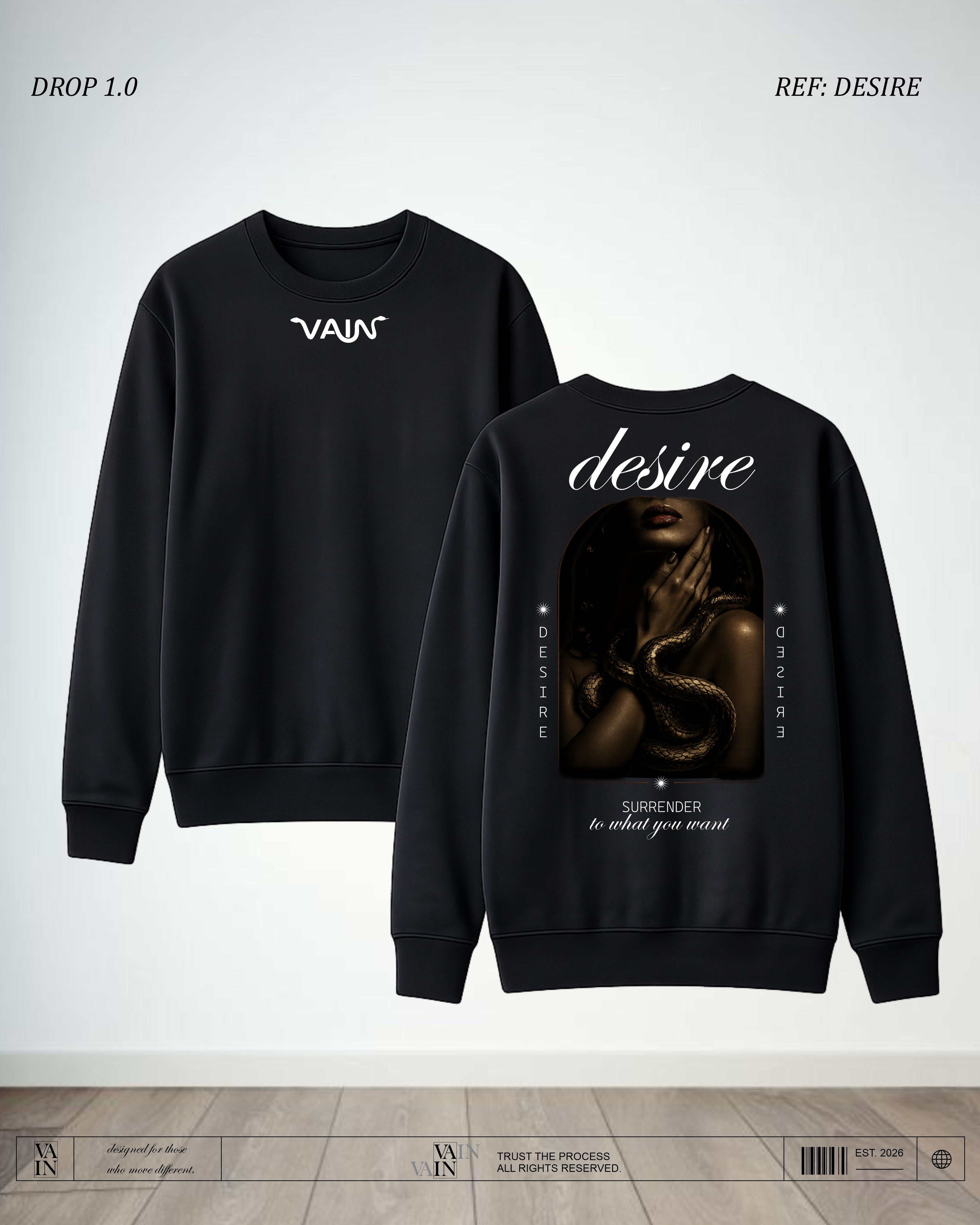 DESIRE*** Buzo — Negro