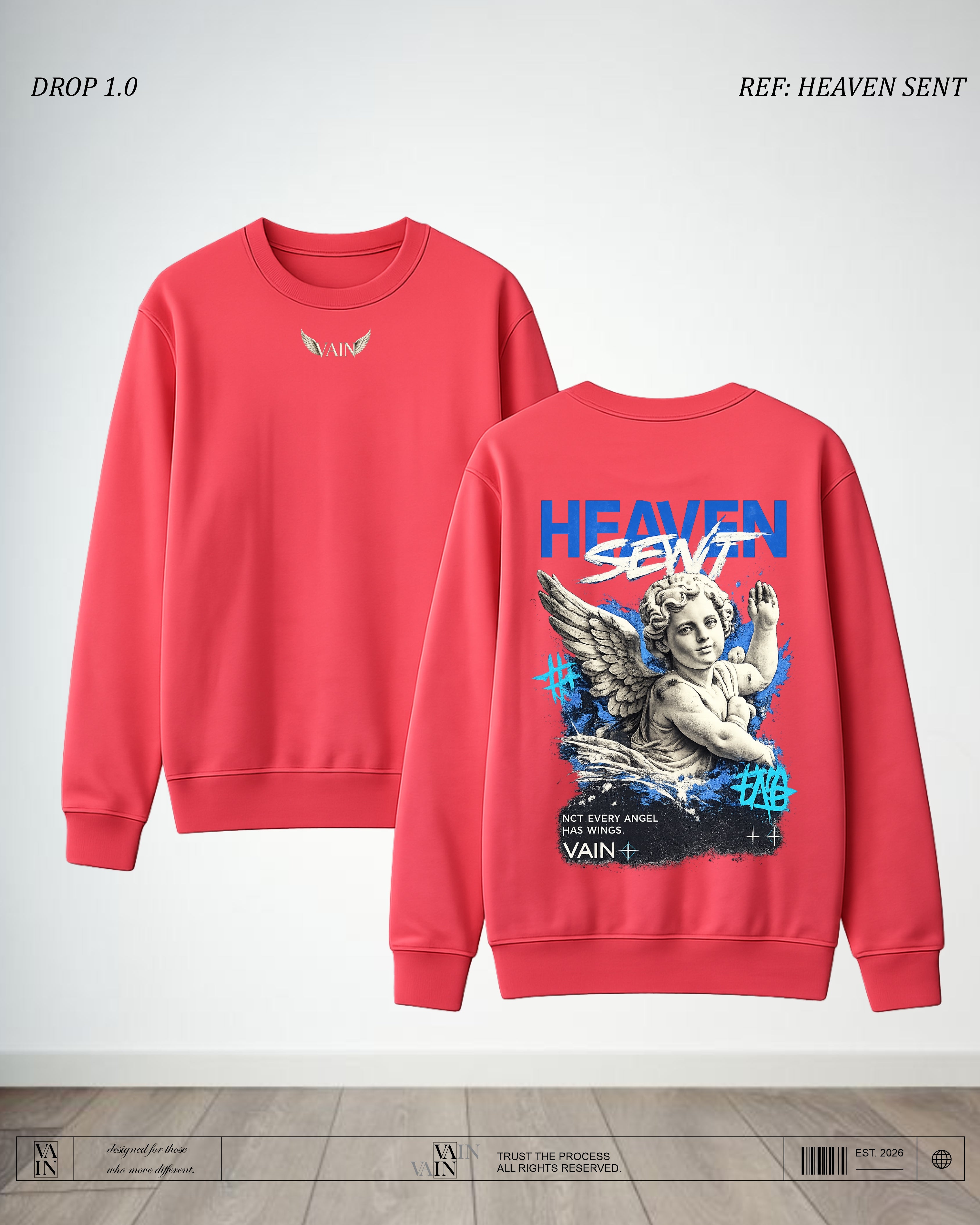 HEAVEN SENT Buzo — Rojo