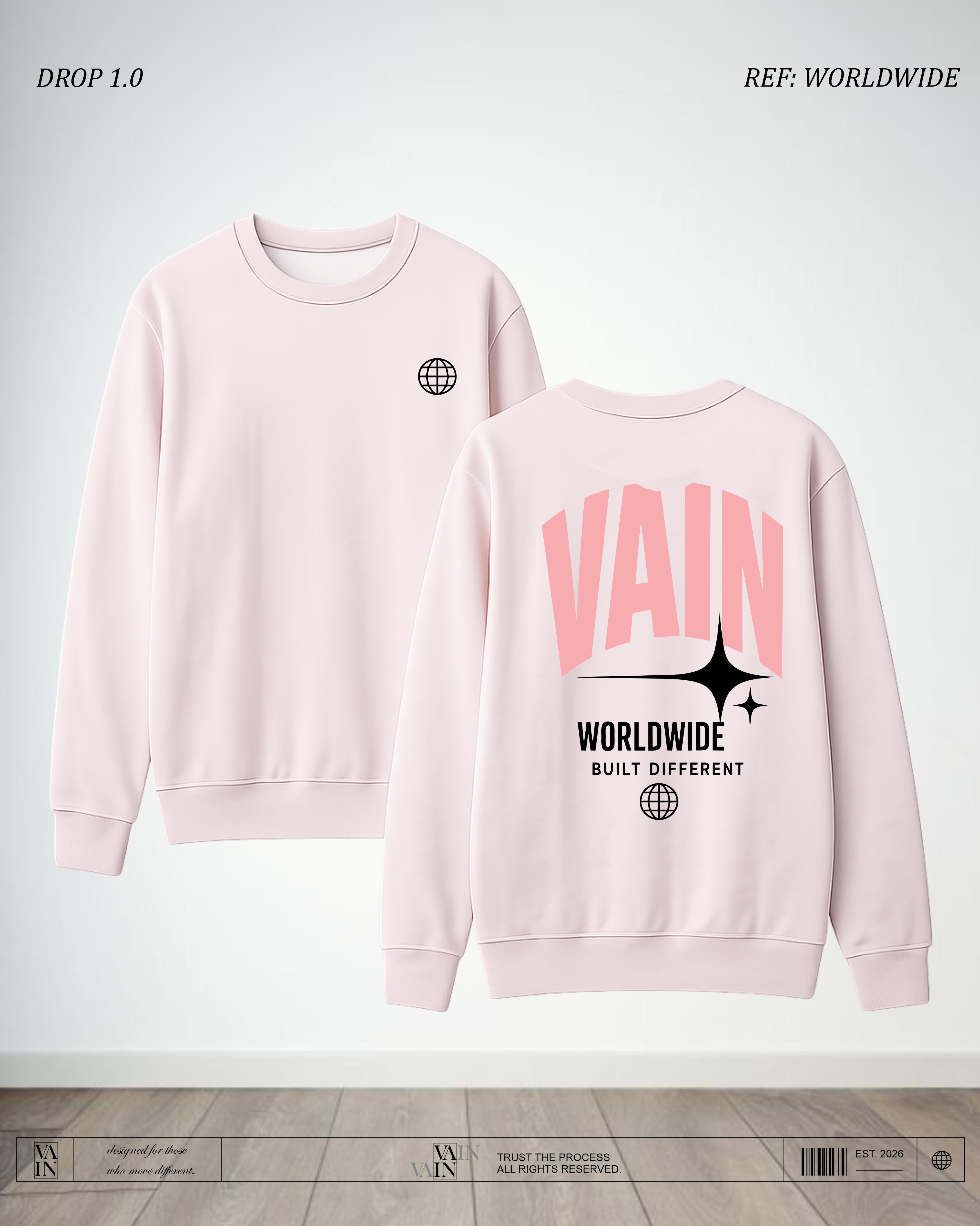 WORLDWIDE Buzo — Rosado