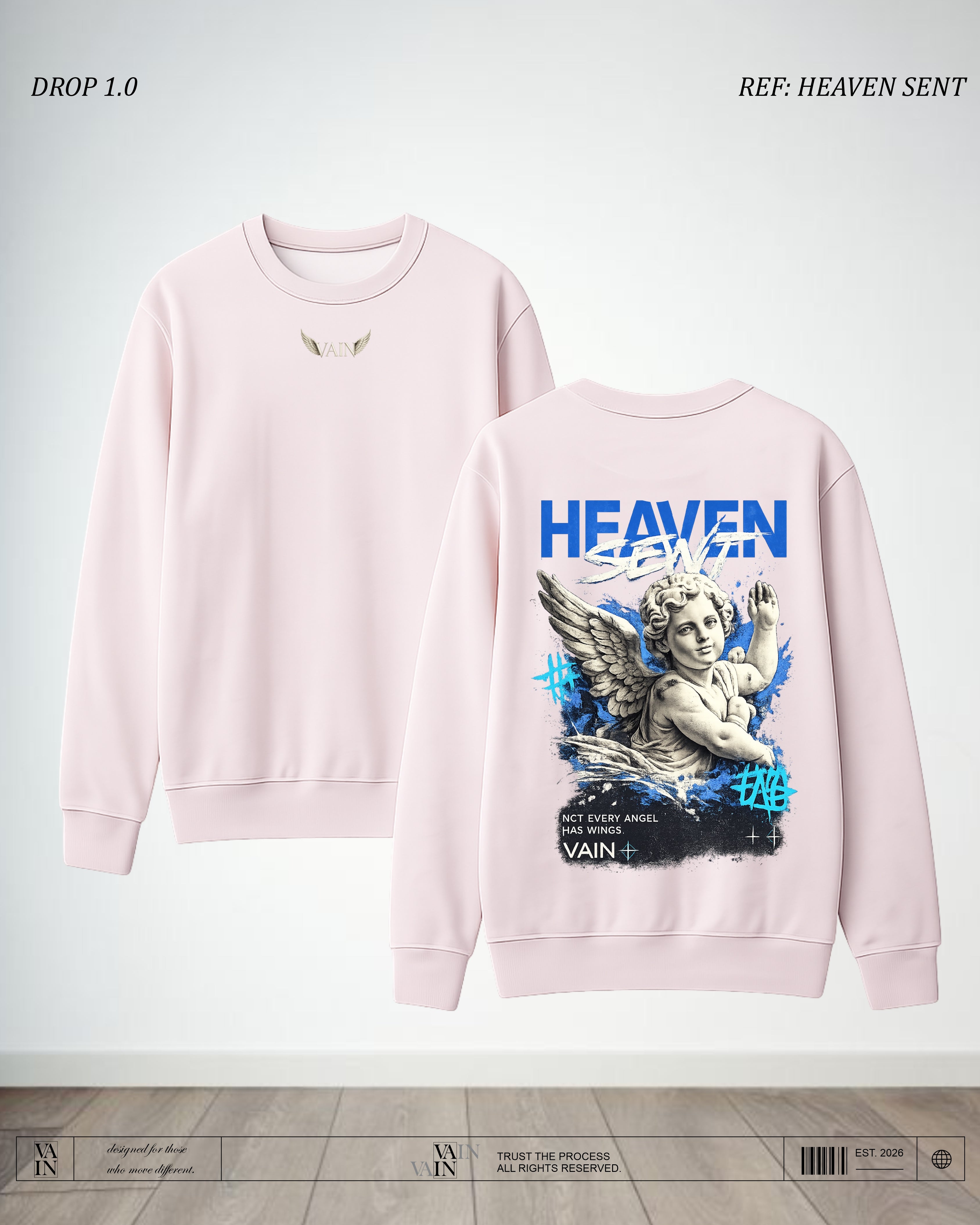 HEAVEN SENT Buzo — Rosado