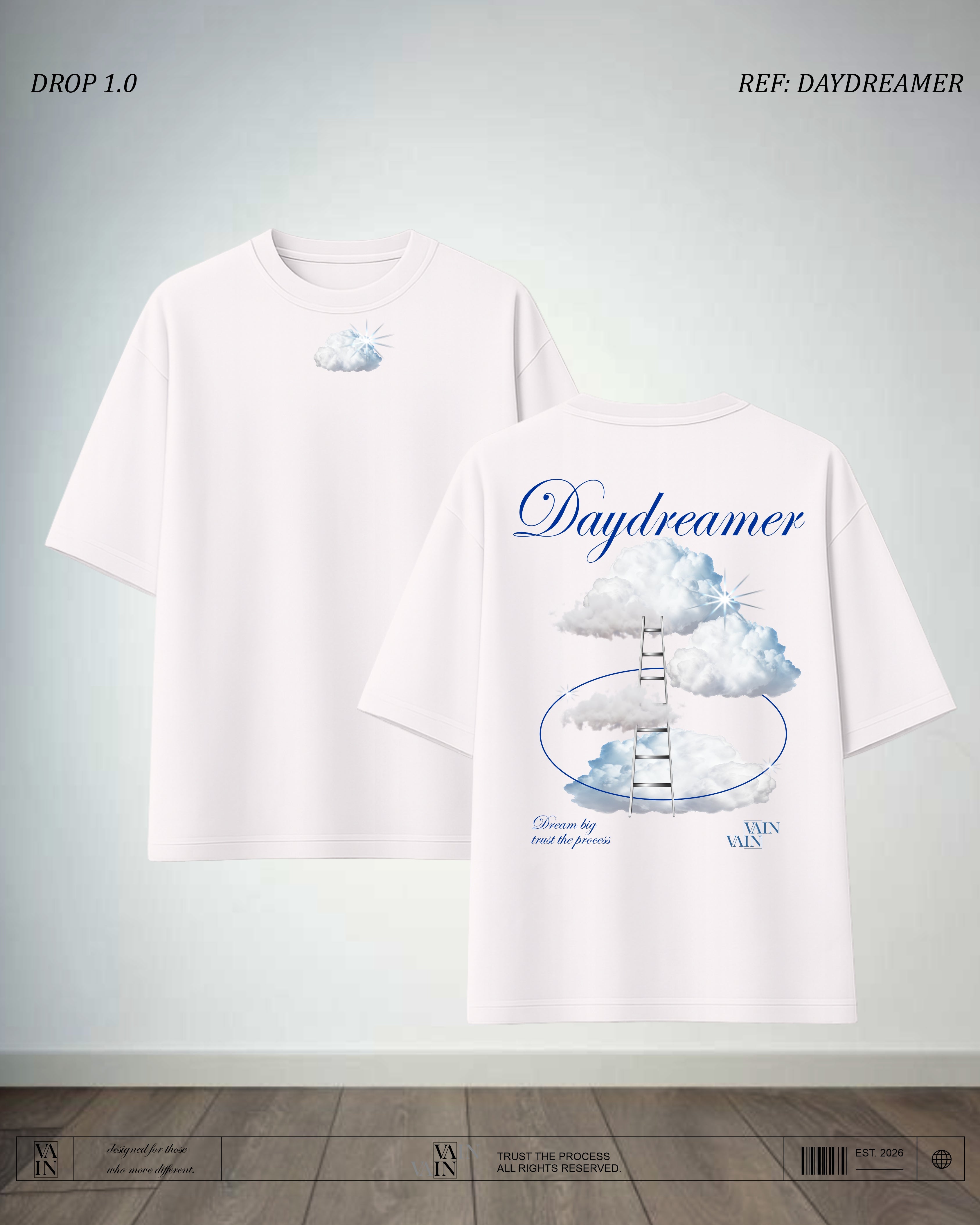 DAYDREAMER Camiseta — Crema