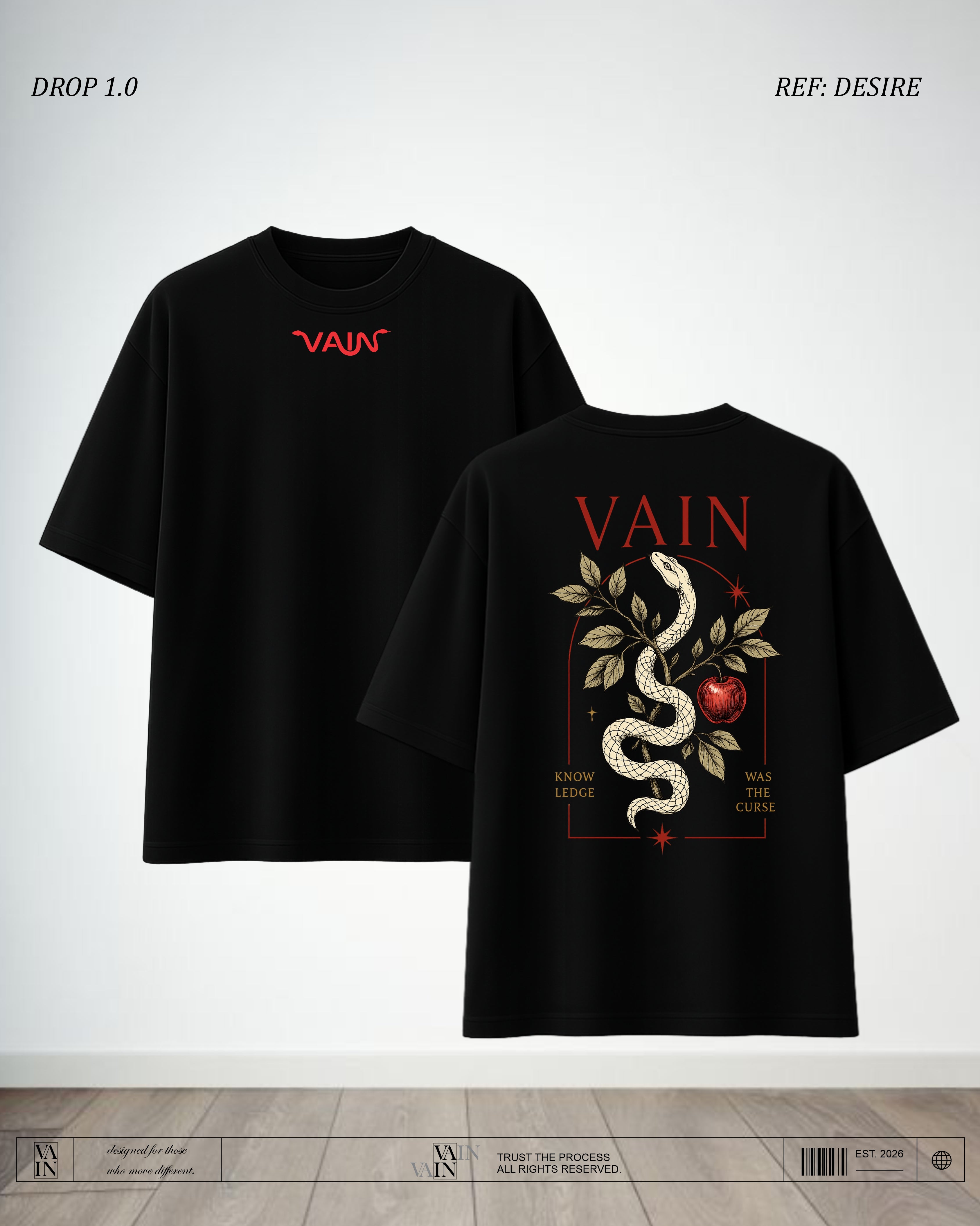 DESIRE**** Camiseta — Negro