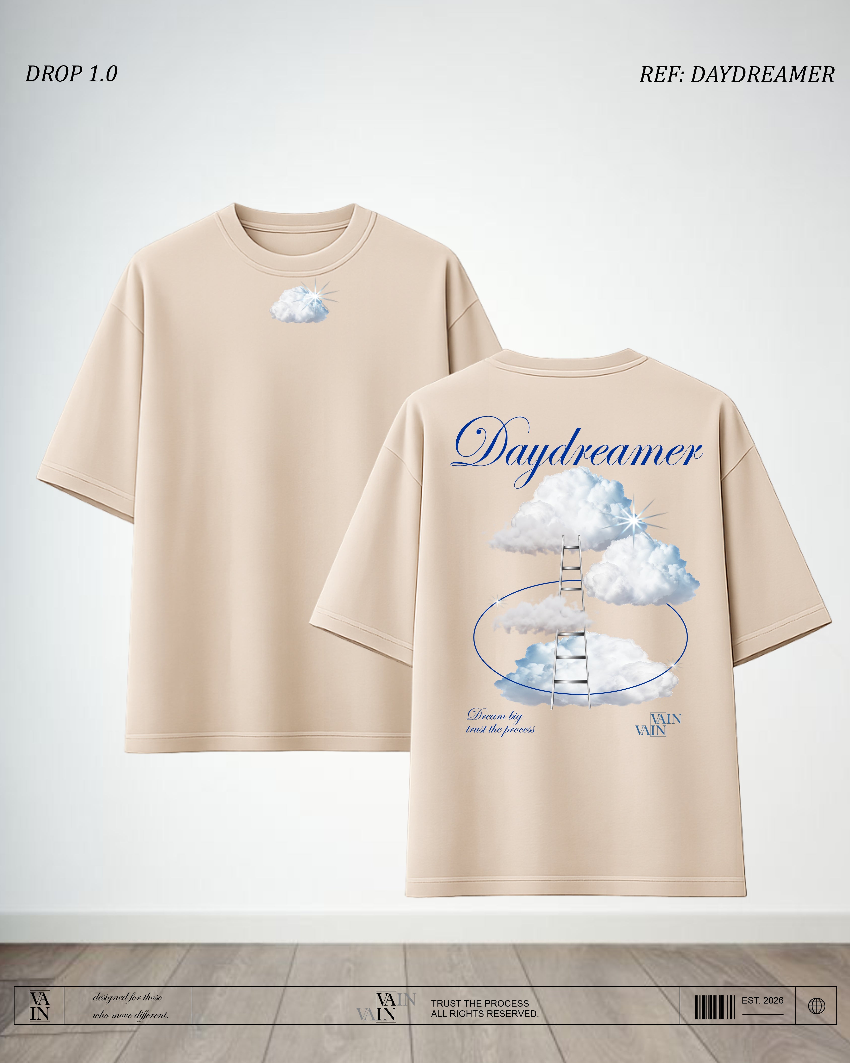 DAYDREAMER Camiseta — Nude