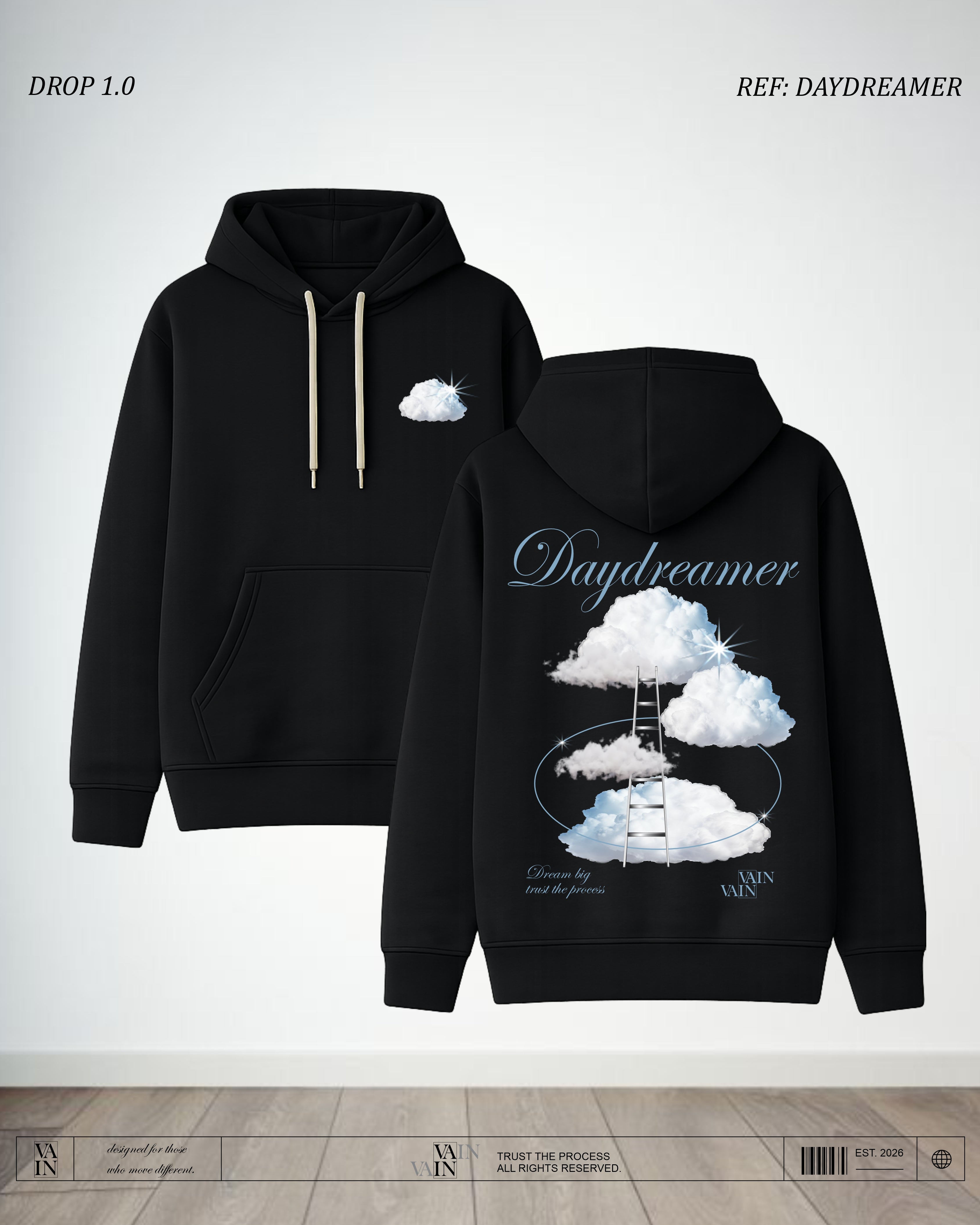 DAYDREAMER Hoodie — Negro