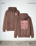VIBES Hoodie — Café oscuro