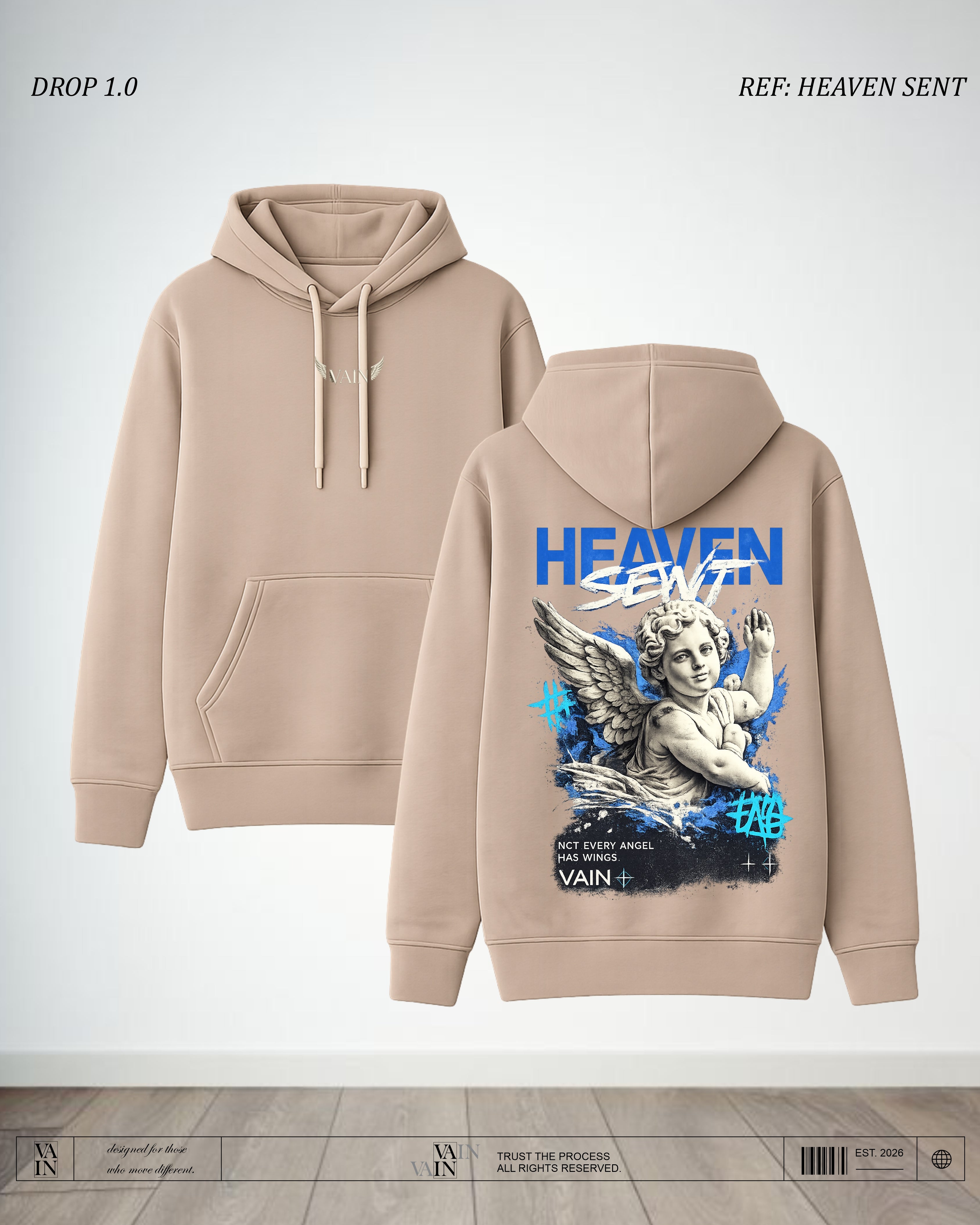 HEAVEN SENT Hoodie — Chocolate