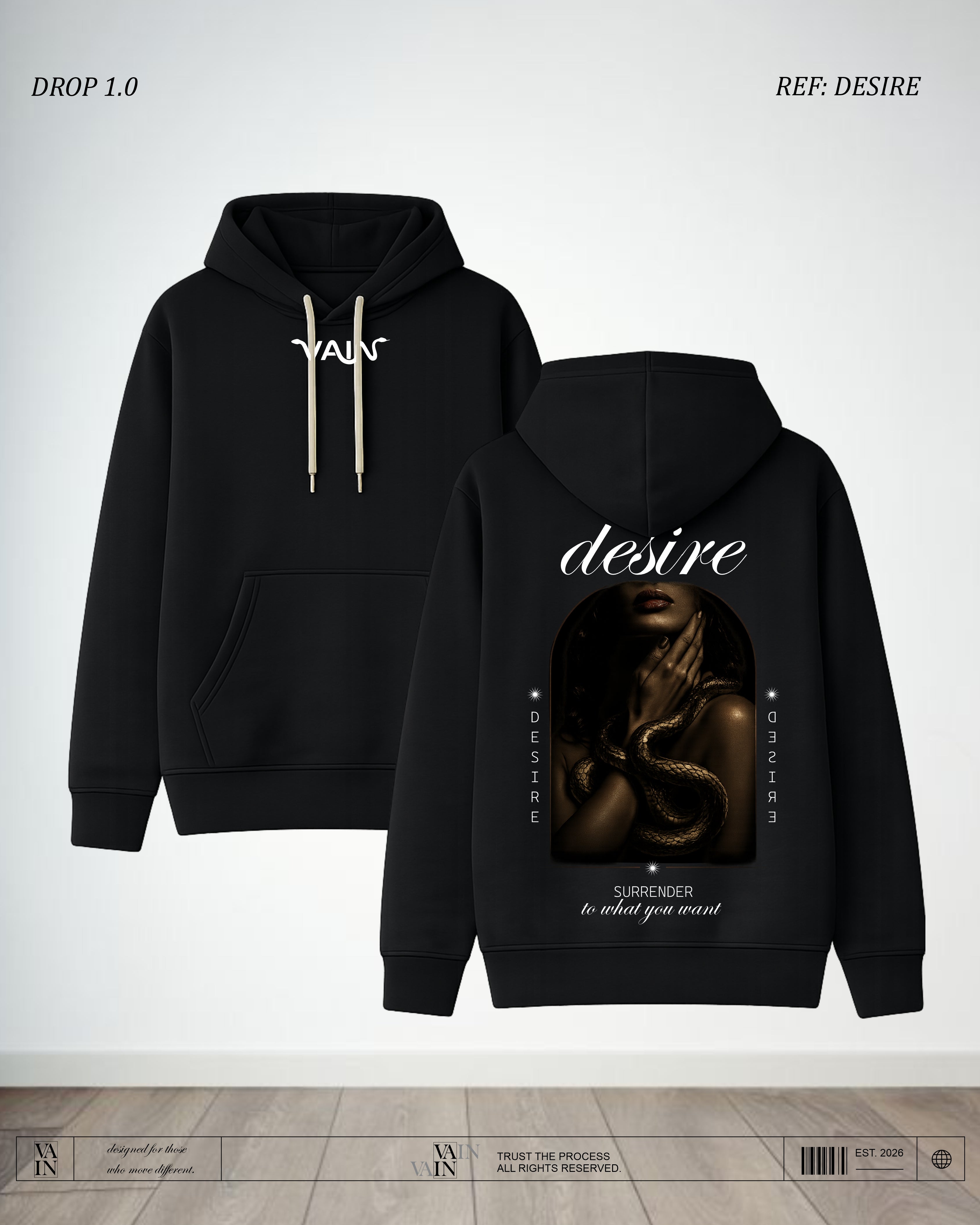 DESIRE**** Hoodie — Negro