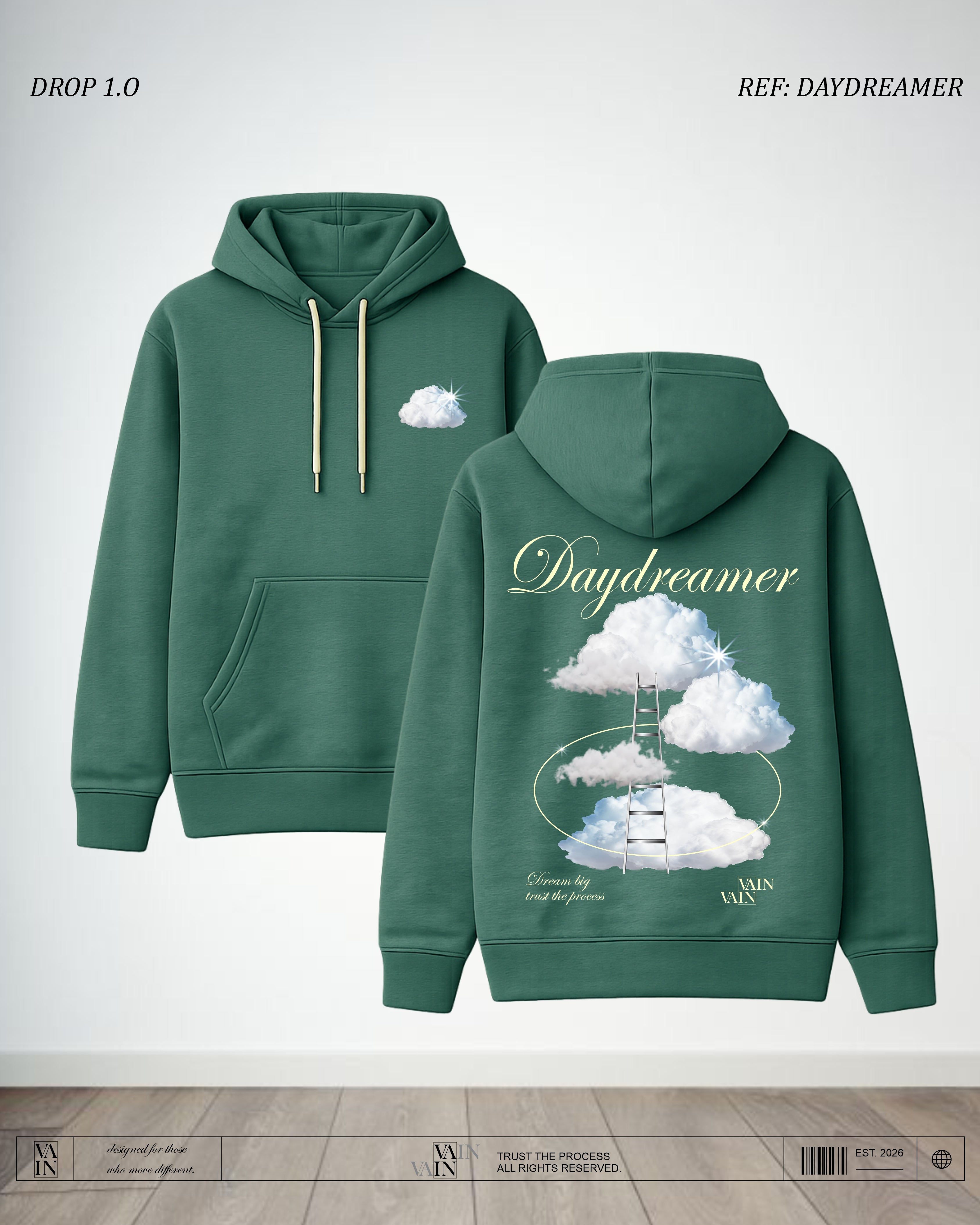 DAYDREAMER Hoodie — Verde